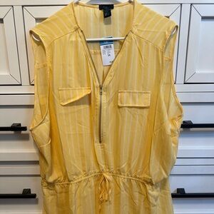 Rue21 Yellow Striped Blouse